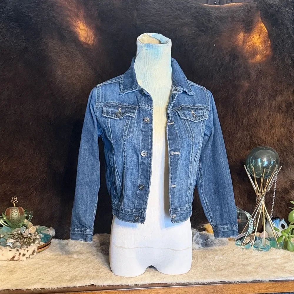 Blue Denim Jean Jacket 7/8 (BK6)